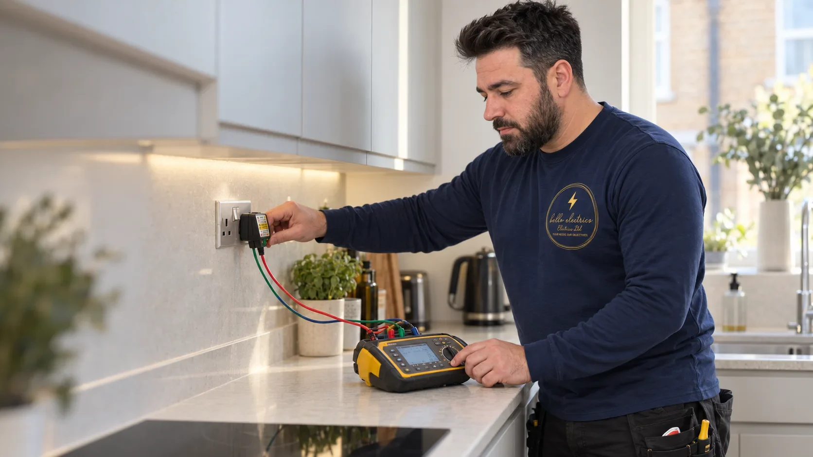 Klaidi at work in a modern London kitchen